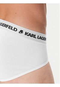 Karl Lagerfeld - KARL LAGERFELD Komplet 3 par slipów A1M47152 Biały. Kolor: biały. Materiał: bawełna #3
