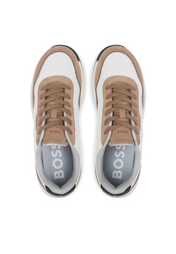 BOSS Sneakersy Titanium 50541882 Beżowy. Kolor: beżowy. Materiał: materiał