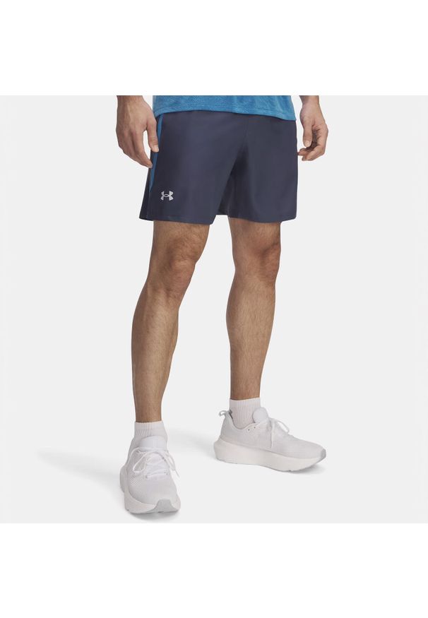 Spodenki do biegania męskie Under Armour Launch 7". Kolor: niebieski. Sport: bieganie