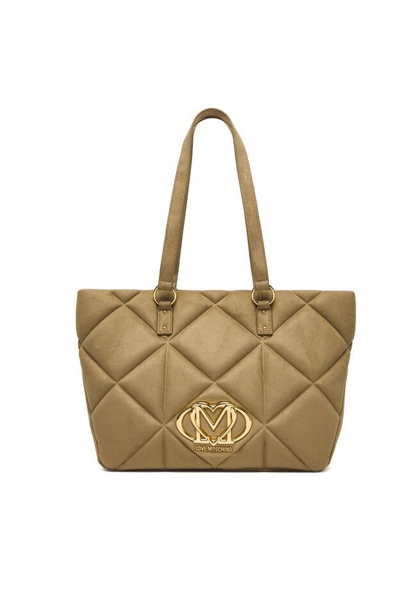 Love Moschino - Torebka LOVE MOSCHINO. Kolor: beżowy