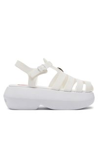 Love Moschino - LOVE MOSCHINO Sandały JA16247I0II38100 Biały. Kolor: biały