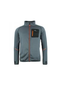 PEAK MOUNTAIN - Kurtka polarshell Peak Mountain. Kolor: szary. Sport: turystyka piesza #1
