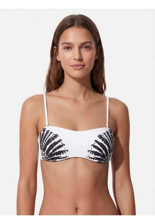 Fracomina Góra od bikini FV26SR1004J493J4 Biały. Kolor: biały. Materiał: syntetyk