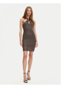 Guess Sukienka dzianinowa W5YK34 Z24F0 Szary Slim Fit. Kolor: szary. Materiał: wiskoza #4