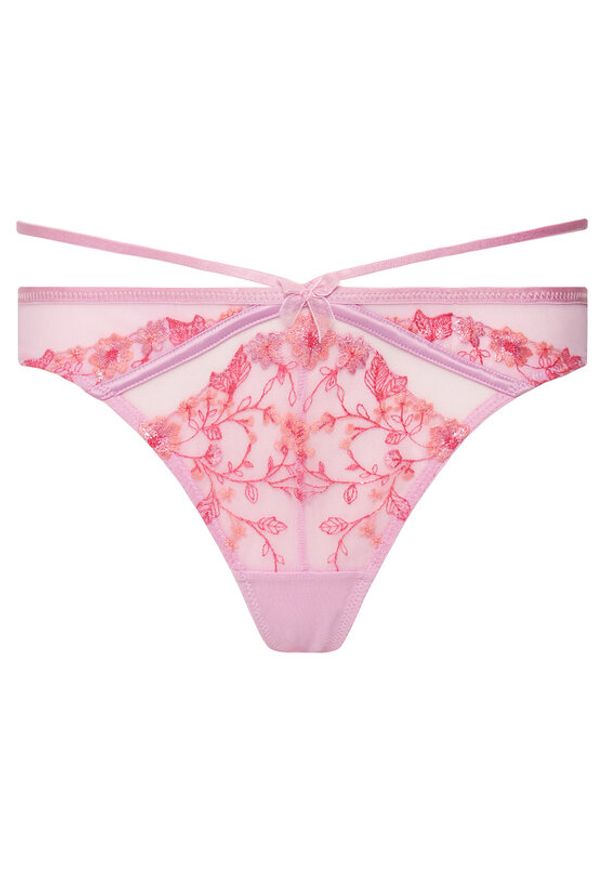 Hunkemöller Stringi Lillia 204602 Fioletowy. Kolor: fioletowy. Materiał: syntetyk