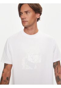 Karl Lagerfeld - KARL LAGERFELD T-Shirt 755059 544221 Biały Regular Fit. Typ kołnierza: dekolt w karo. Kolor: biały. Materiał: bawełna