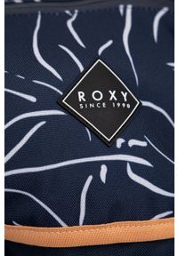 Roxy Plecak damski kolor granatowy duży gładki. Kolor: niebieski. Wzór: gładki