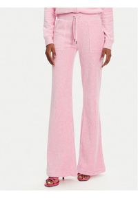 Juicy Couture Spodnie dresowe Layla JCSEBJ001 Różowy Flared Leg. Kolor: różowy. Materiał: syntetyk