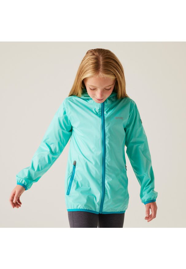 Regatta - Lever II Dziecięca wodoodporna kurtka typu shell. Kolor: niebieski