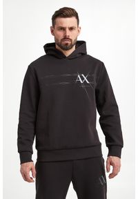 Armani Exchange - Bluza męska z kapturem ARMANI EXCHANGE. Typ kołnierza: kaptur