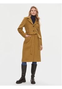 Bruuns Bazaar Płaszcz wełniany Catarina BBW2508 Brązowy Regular Fit. Kolor: brązowy. Materiał: wełna, syntetyk #3