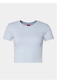 Hugo T-Shirt Delanor 50512000 Błękitny Slim Fit. Kolor: niebieski. Materiał: bawełna #5