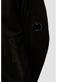 C.P. Company - C.P. COMPANY Czarna rozpinana męska bluza Hooded Open, Rozmiar XXL. Kolor: czarny. Materiał: bawełna. Wzór: jednolity #5