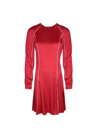 Pinko Sukienka "Deliberare" | 1U11SY Y5DT / Deliberare | Kobieta | Biały, Czerwony. Okazja: na co dzień. Kolor: wielokolorowy, czerwony, biały. Materiał: wiskoza. Typ sukienki: proste. Styl: casual
