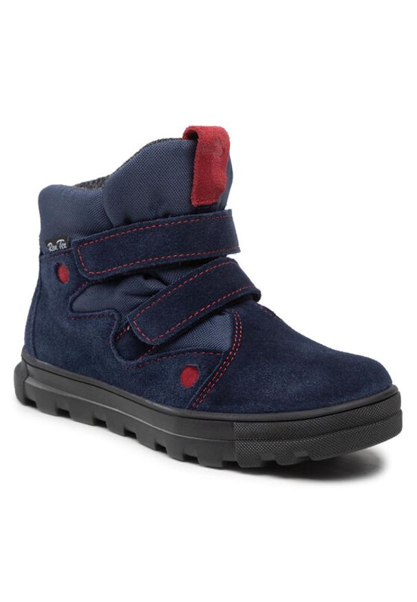 RenBut Trzewiki 33-4411 Granatowy. Kolor: niebieski. Materiał: skóra, zamsz