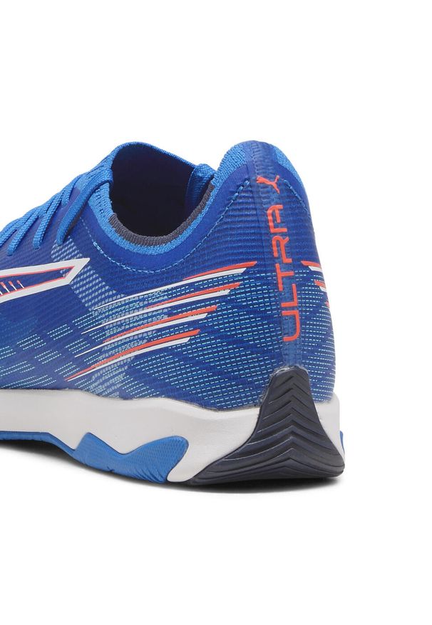 Puma - Halowe buty piłkarskie unisex ULTRA 6 MATCH PUMA Ultra Blue White Glowing Red. Kolor: czerwony, niebieski, wielokolorowy, biały. Szerokość cholewki: normalna. Sport: piłka nożna