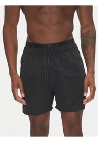 Emporio Armani Szorty kąpielowe EM000686 AF12329 UC001 Czarny Regular Fit. Kolor: czarny. Materiał: syntetyk
