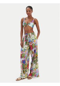 Seafolly Spodnie materiałowe La Boca 55599-PA Kolorowy Wide Leg. Materiał: wiskoza. Wzór: kolorowy #3