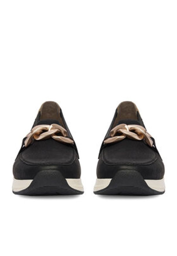 Rieker Półbuty 58944-00 Czarny. Kolor: czarny. Materiał: materiał