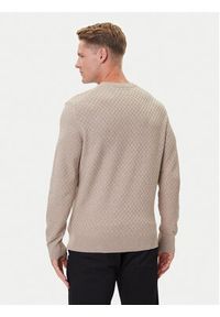 GANT - Gant Sweter 8030261 Beżowy Regular Fit. Kolor: beżowy. Materiał: bawełna #5