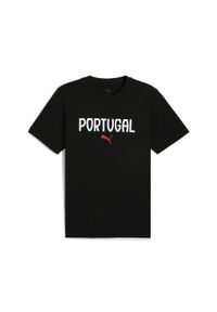 Puma - Koszulka Portugal NRGY 2025. Kolor: czarny. Wzór: napisy