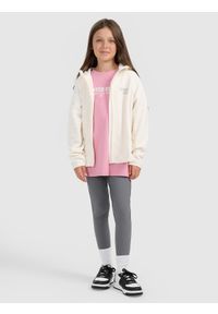 4f - 4F T-shirt regular z nadrukiem dziewczęcy - różowy 146/152 (10-12 lat). Okazja: na co dzień, na uczelnię. Kolor: różowy. Materiał: bawełna, materiał. Wzór: nadruk. Sezon: lato. Styl: casual #2