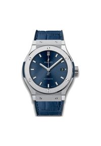 Zegarek Męski HUBLOT CLASSIC FUSION 42 MM 542.NX.7170.LR. Materiał: guma, skóra. Styl: casual, biznesowy, klasyczny, elegancki