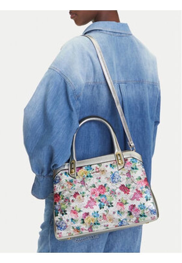 Laura Vita Torebka Aramis 04 Biały. Kolor: biały. Materiał: skórzane