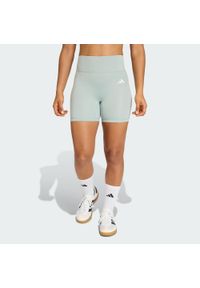 Adidas - Krótkie legginsy Optime Essentials Workout. Stan: podwyższony. Kolor: zielony. Technologia: ClimaCool (Adidas). Długość: krótkie. Sport: fitness #1