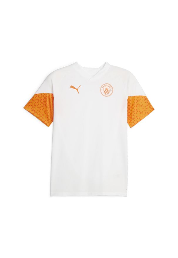Puma - Koszulka treningowa Manchester City 2023/24. Kolor: biały. Sport: piłka nożna, fitness