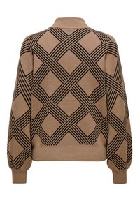 only - ONLY Golf Anny 15327635 Beżowy Regular Fit. Typ kołnierza: golf. Kolor: beżowy. Materiał: syntetyk #5