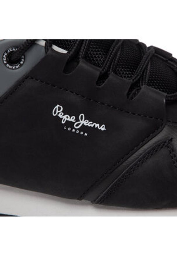 Pepe Jeans Sneakersy Tour Urban PMS30884 Czarny. Kolor: czarny. Materiał: skóra