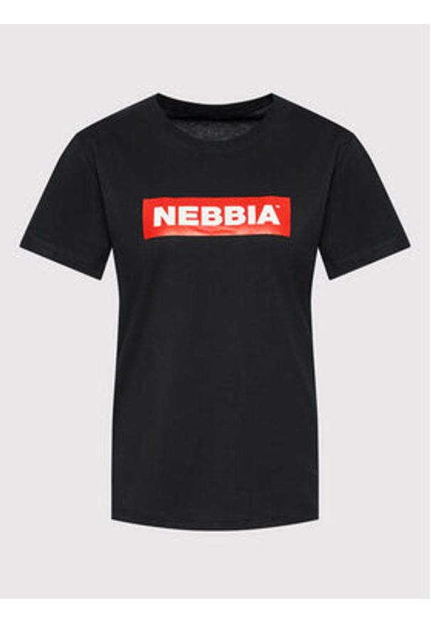 NEBBIA T-Shirt 592 Czarny Regular Fit. Kolor: czarny. Materiał: bawełna
