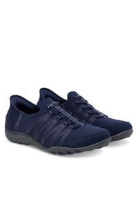 skechers - Skechers Sneakersy Skechers Slip-ins: Breathe Easy - Roll With Me Granatowy. Kolor: niebieski. Materiał: materiał #4