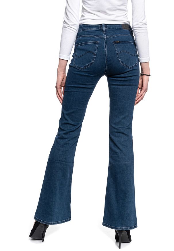 Lee - DAMSKIE SPODNIE JEANSOWE LEE BREESE DARK JONI L32YPHWV 112107749