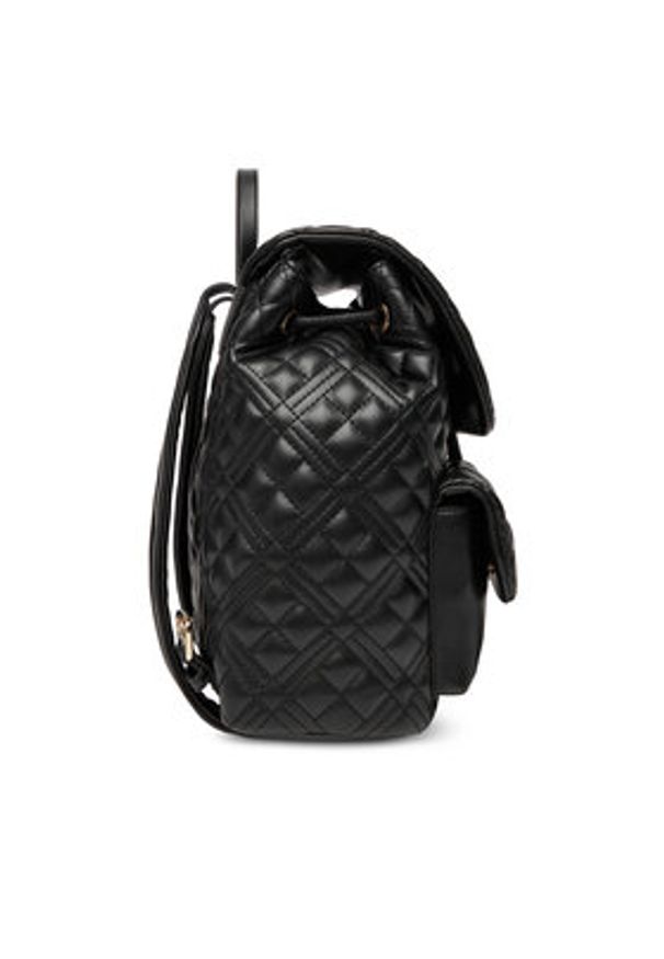 Love Moschino - LOVE MOSCHINO Plecak JC4119PP0NLA0000 Czarny. Kolor: czarny. Materiał: skóra