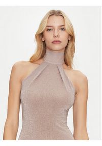 SIMONA CORSELLINI - Simona Corsellini Sukienka koktajlowa P25CEAB05701 Złoty Slim Fit. Kolor: złoty. Materiał: syntetyk. Styl: wizytowy #4