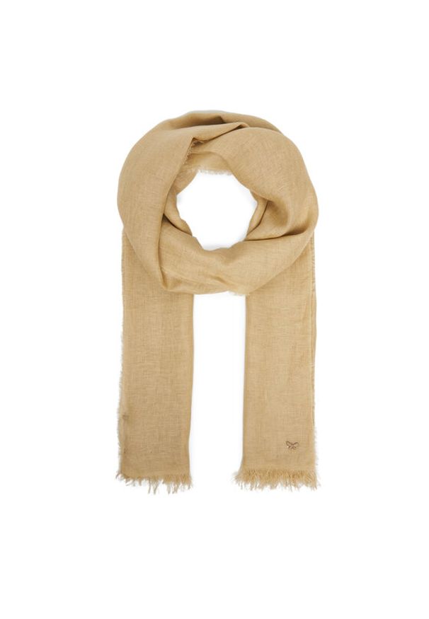 Weekend Max Mara Szal Sion2 2415541105 Beżowy. Kolor: beżowy. Materiał: len, materiał