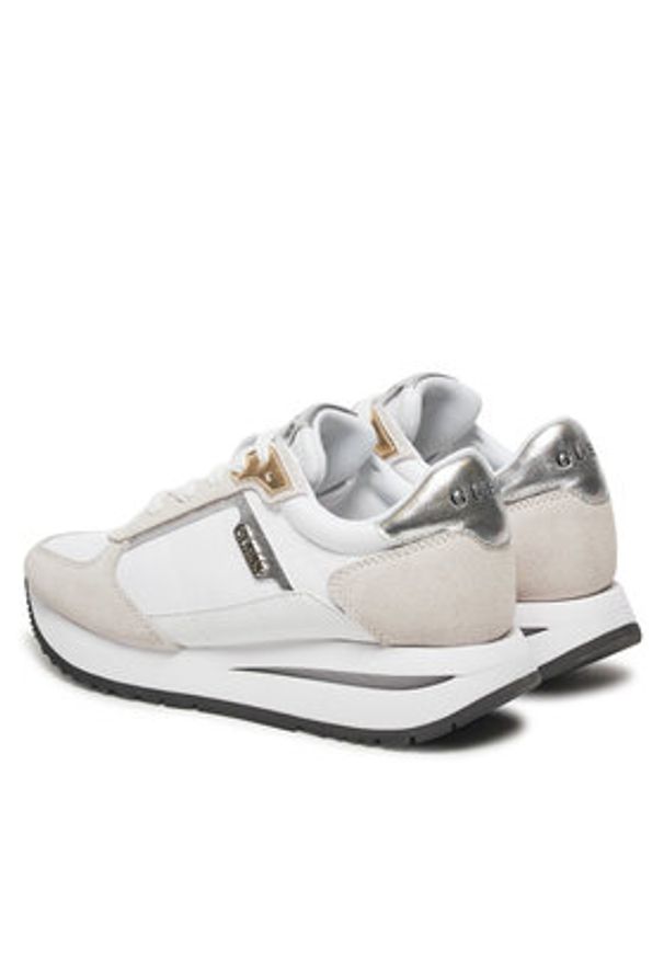 Guess Sneakersy FLPEGY FAB12 Biały. Kolor: biały. Materiał: skóra