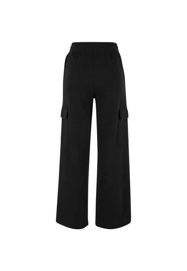 Urban Classics - Lekkie Spodnie Dresowe Dla Kobiet. Kolor: czarny. Materiał: dresówka. Długość: długie