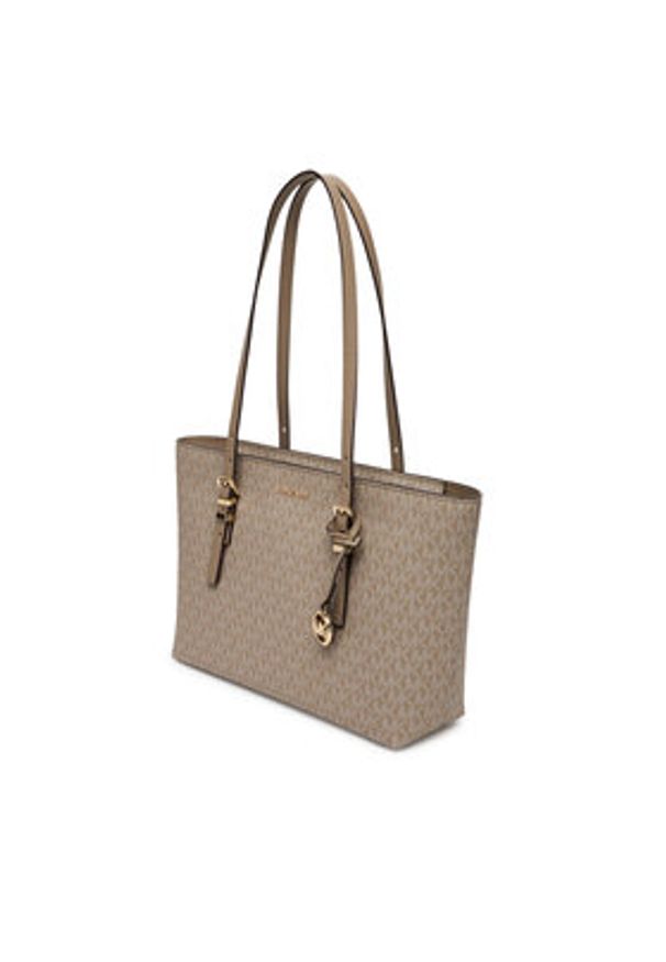 MICHAEL Michael Kors Torebka Quinn 30T5GQNT2V Beżowy. Kolor: beżowy. Materiał: skórzane
