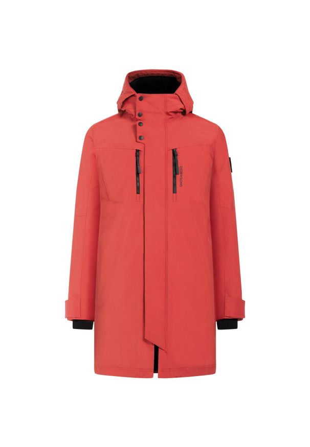 Parka Didriksons Dexter. Kolor: czerwony. Sezon: zima. Styl: elegancki