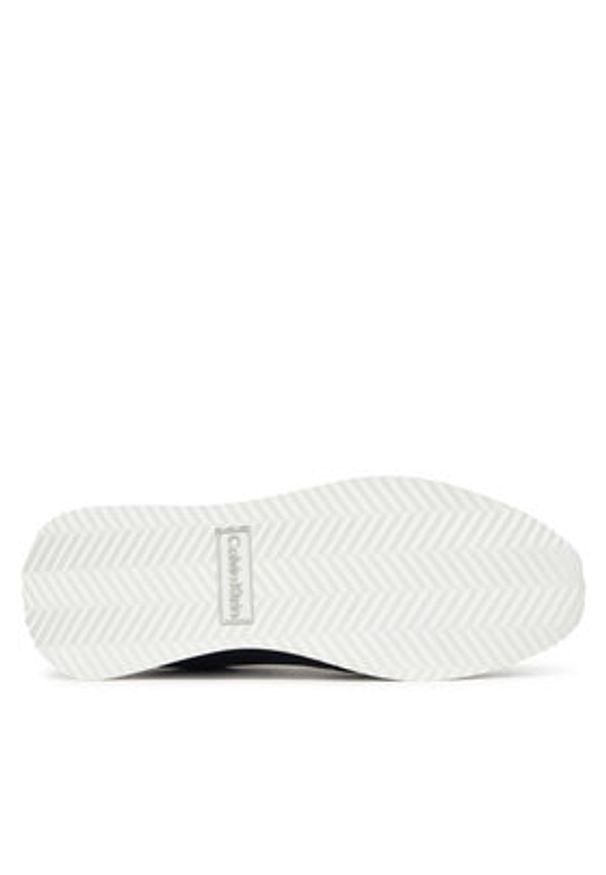 Calvin Klein Sneakersy Runner Lace Up - Lth HW0HW02396 Czarny. Kolor: czarny. Materiał: skóra