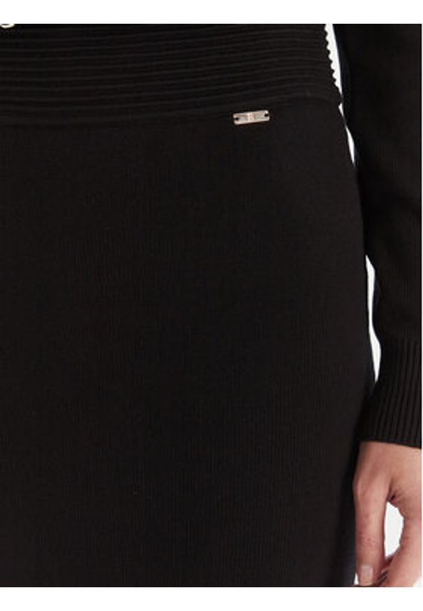 Fracomina Spódnica ołówkowa FR25WG4004K55601 Czarny Slim Fit. Kolor: czarny. Materiał: wiskoza
