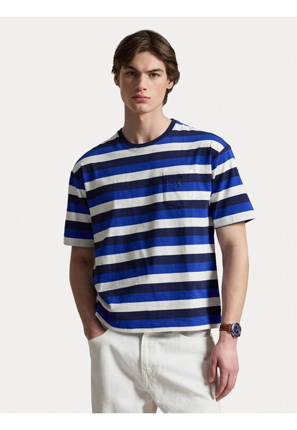 Polo Ralph Lauren T-Shirt 710B19240001 Kolorowy Regular Fit. Typ kołnierza: polo. Materiał: bawełna. Wzór: kolorowy