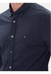 TOMMY HILFIGER - Tommy Hilfiger Koszula Performance MW0MW39418 Granatowy Slim Fit. Kolor: niebieski. Materiał: syntetyk, bawełna #3