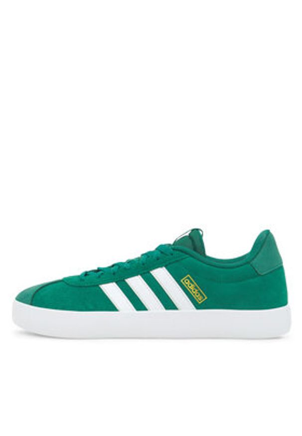 Adidas - adidas Sneakersy VL Court 3.0 ID6284 Zielony. Kolor: zielony. Materiał: skóra, zamsz