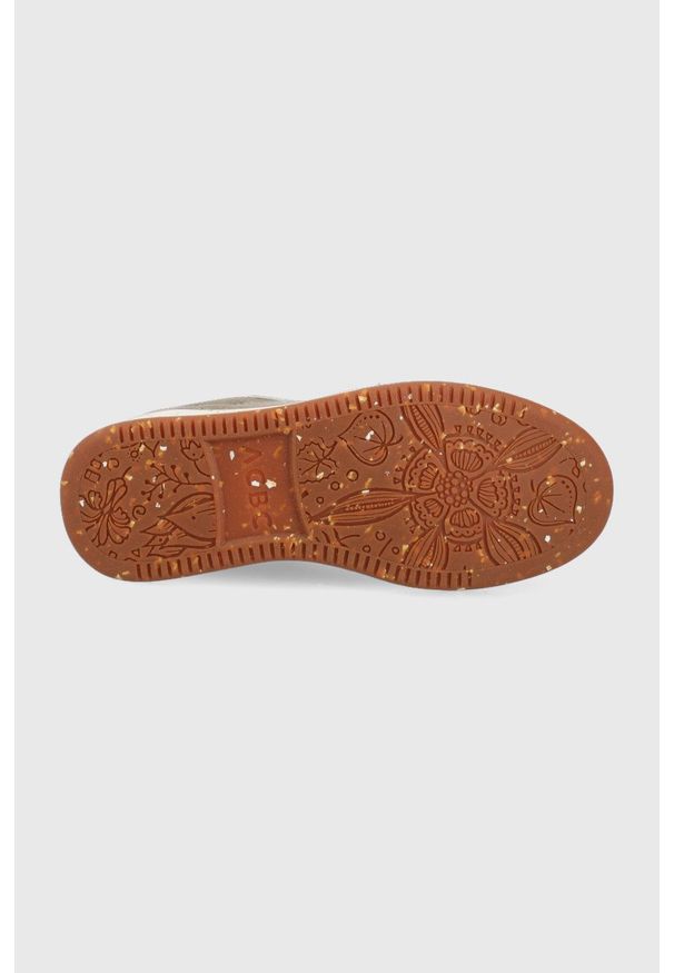 ACBC buty kolor złoty. Nosek buta: okrągły. Zapięcie: sznurówki. Kolor: złoty. Materiał: materiał, włókno, guma, poliester, kauczuk