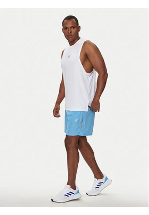 Adidas - adidas Szorty sportowe IR5881 Błękitny Regular Fit. Kolor: niebieski. Materiał: syntetyk. Styl: sportowy