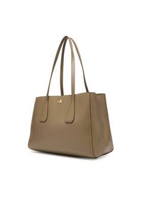 Calvin Klein Torebka Ck Medium Work Tote LV04F3442G Beżowy. Kolor: beżowy. Materiał: skórzane #2